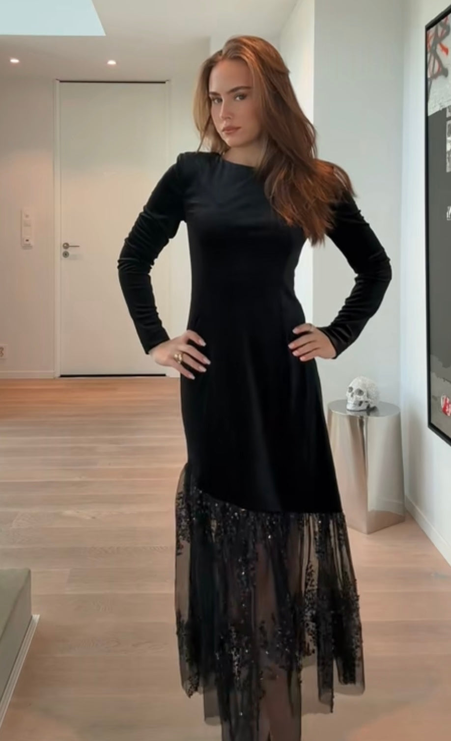 Tera Ls Long Dress - Black