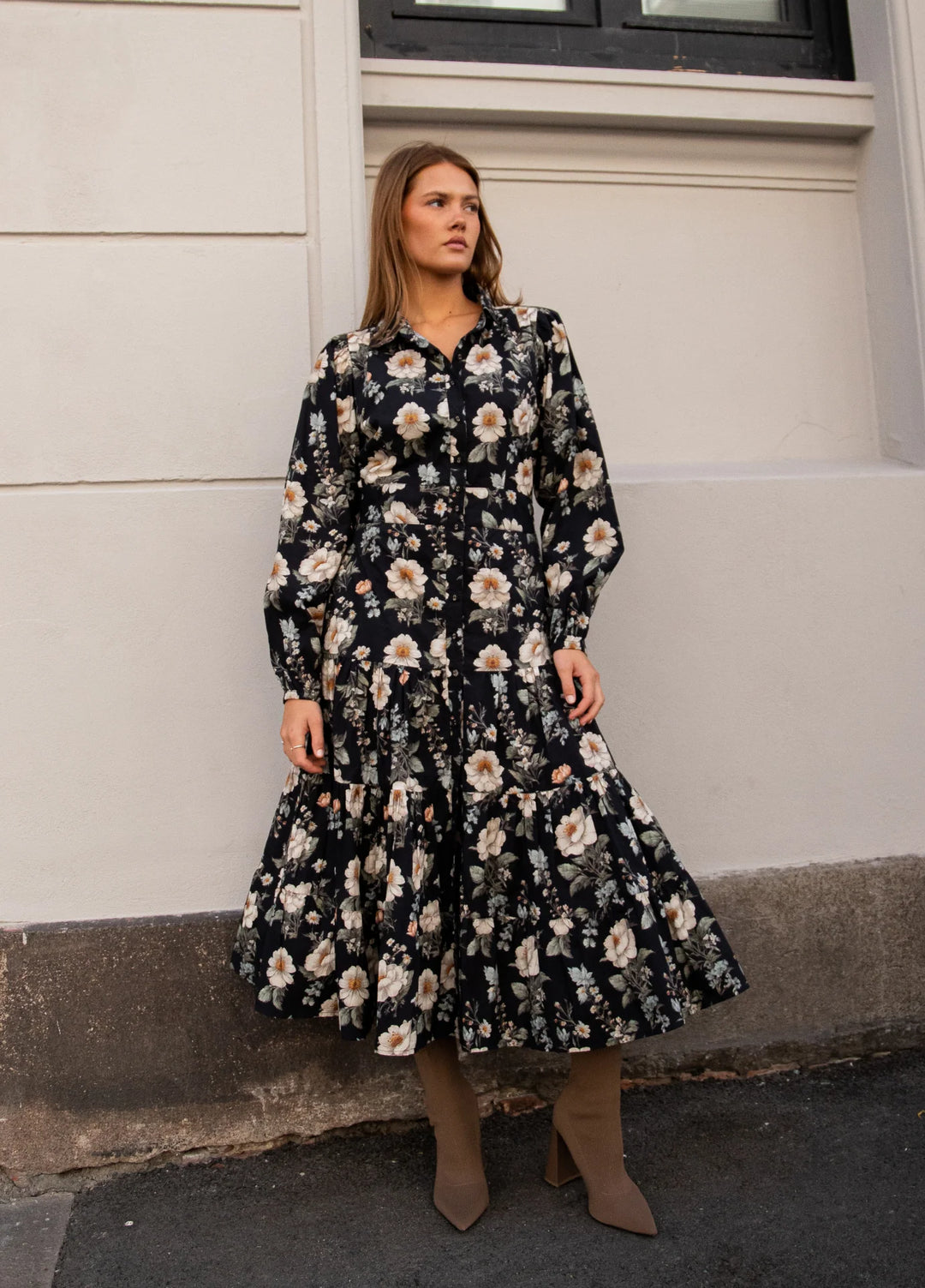 Vicky midi dress - Antique Black - Kjoler - Helt Dilla AS