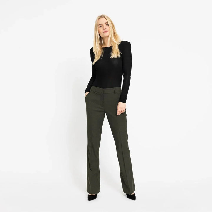 Clara regular - Dark green melange