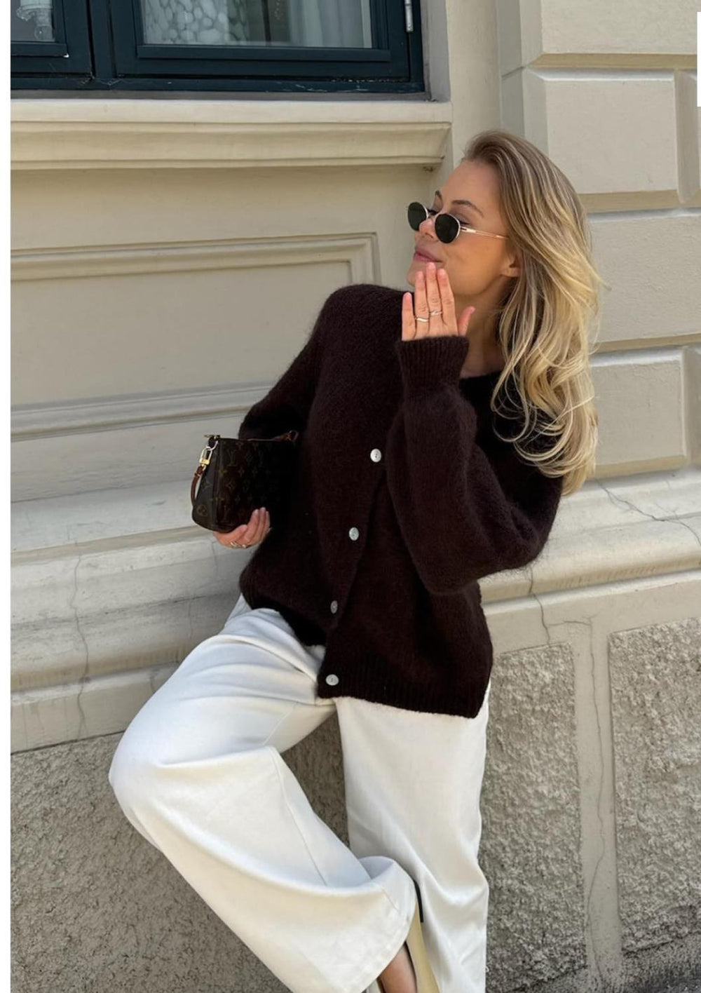 Ida Cardigan - dark brown - Cardigans - Helt Dilla AS