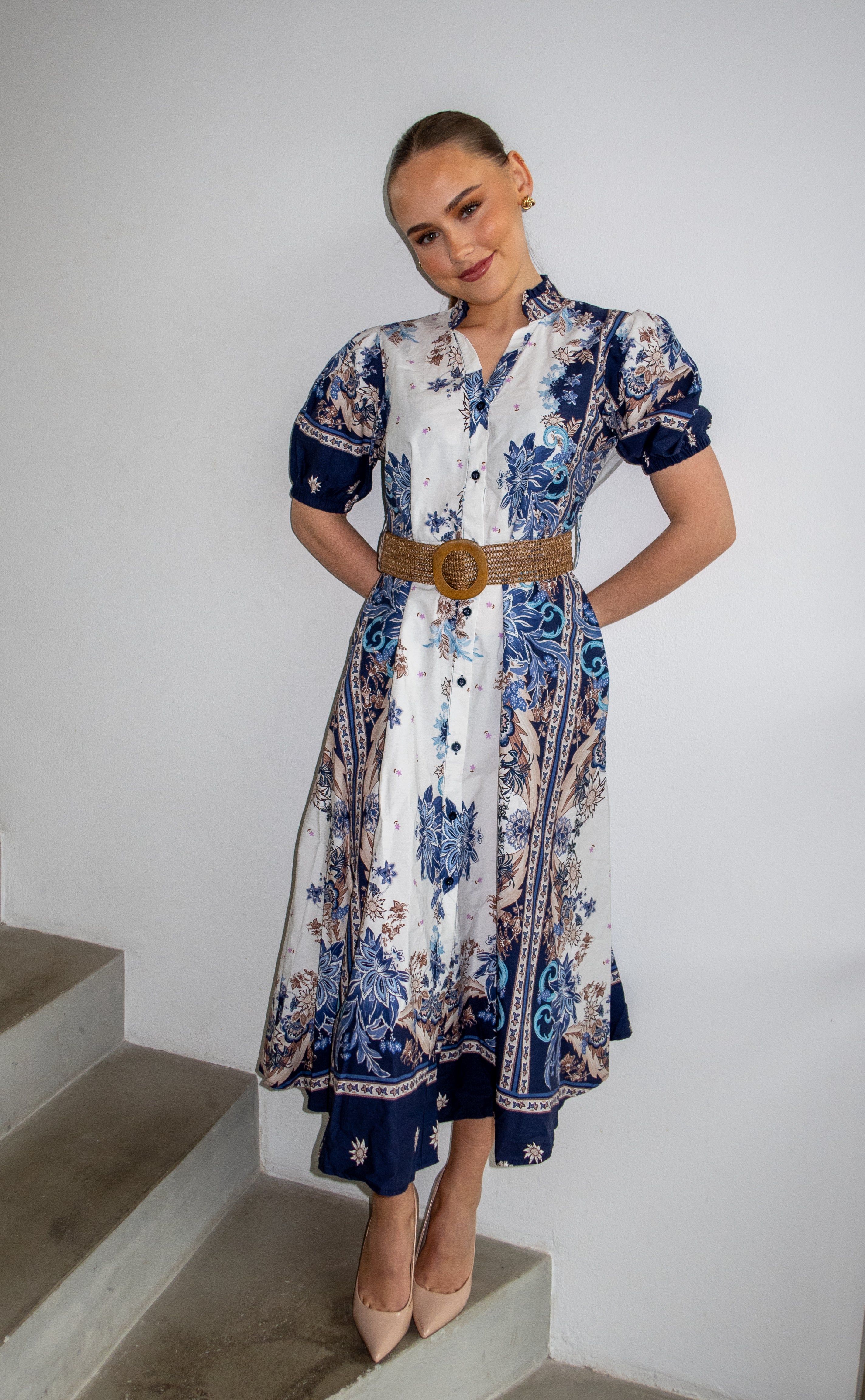 From Paris with Love kjole - ocean blue dress - Kjoler - Helt Dilla AS