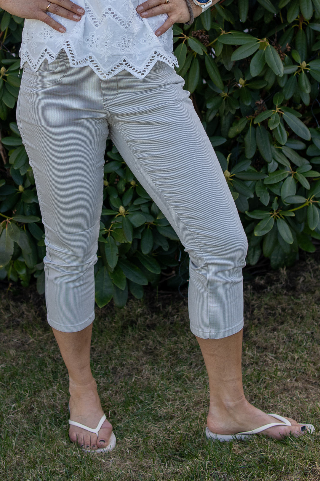 Suze coloured denim stripe - Jeans - Helt Dilla AS