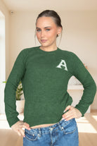 Fiona Heart Sweaters - Ivy Green - Genser - Helt Dilla AS