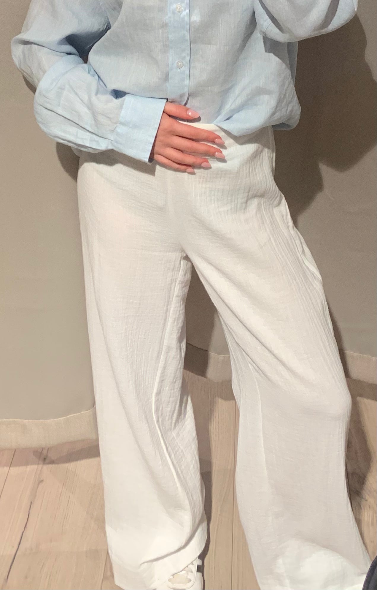 Nera Pants - White - Bukser - Helt Dilla AS