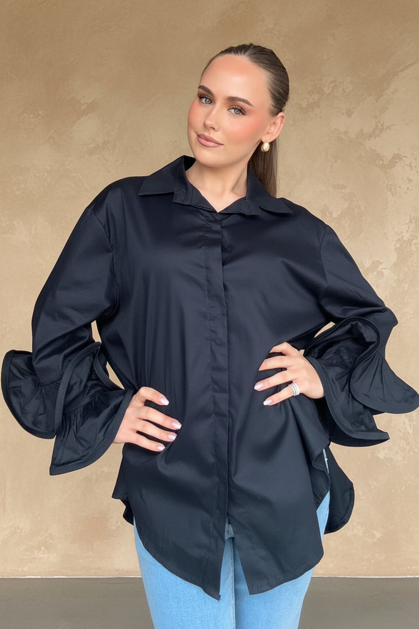 Rose skjorte - Marineblå - Skjorter - Helt Dilla AS