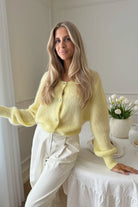 IdaIC Cardigan - Yellow - Cardigans - Helt Dilla AS