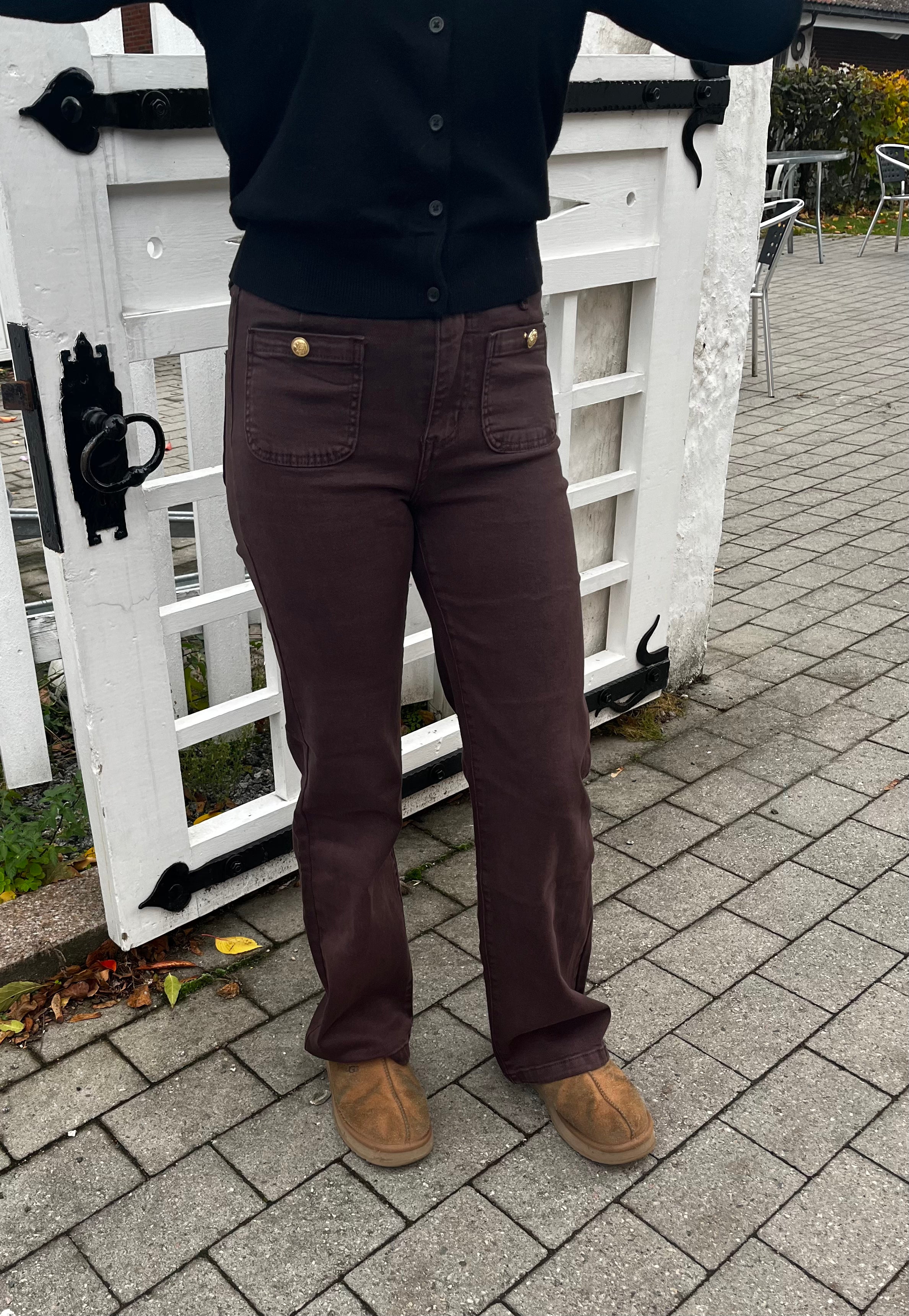 Miss Bon Jeans - Dark Brown - Bukser - Helt Dilla AS