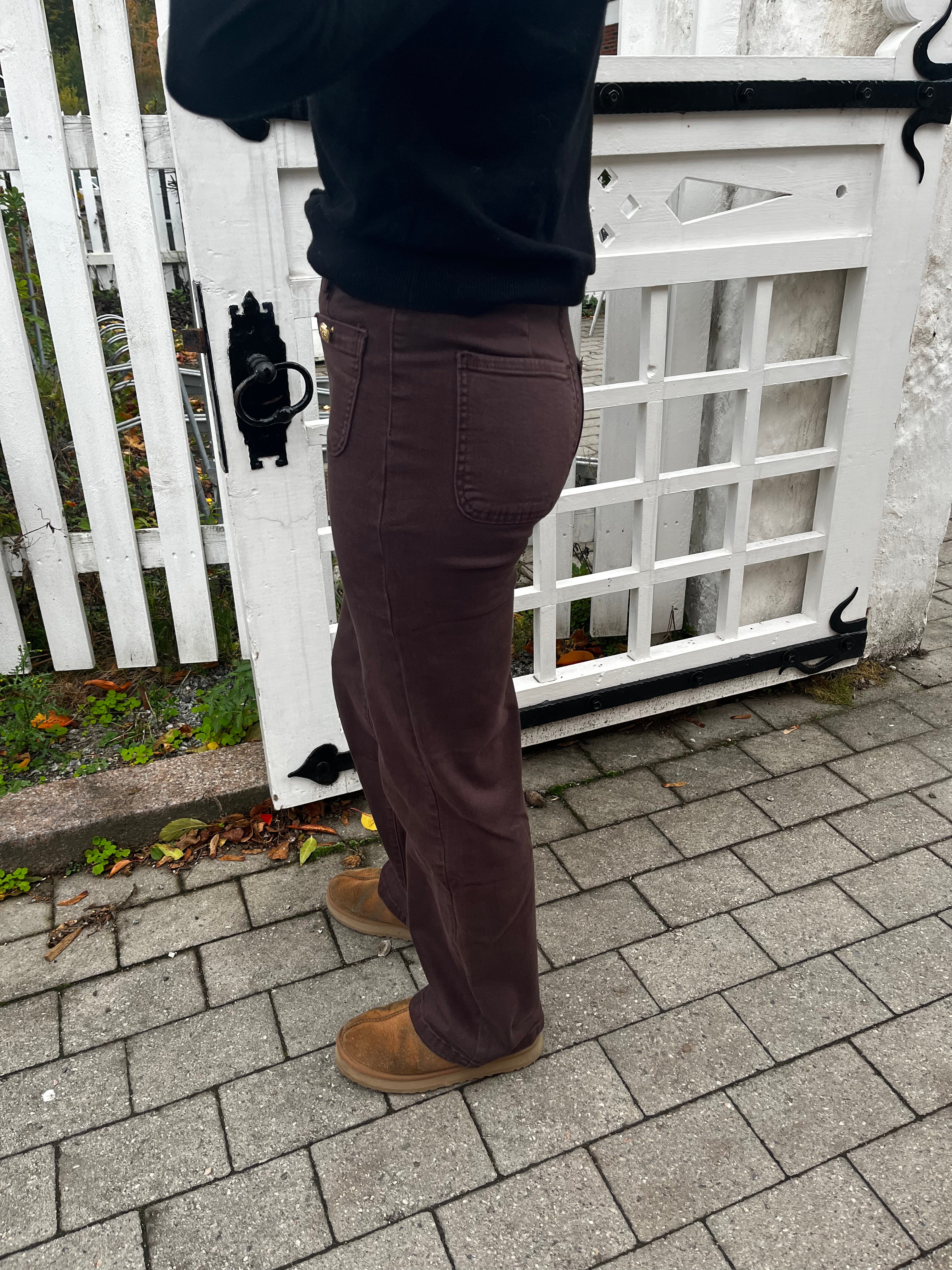 Miss Bon Jeans - Dark Brown - Bukser - Helt Dilla AS