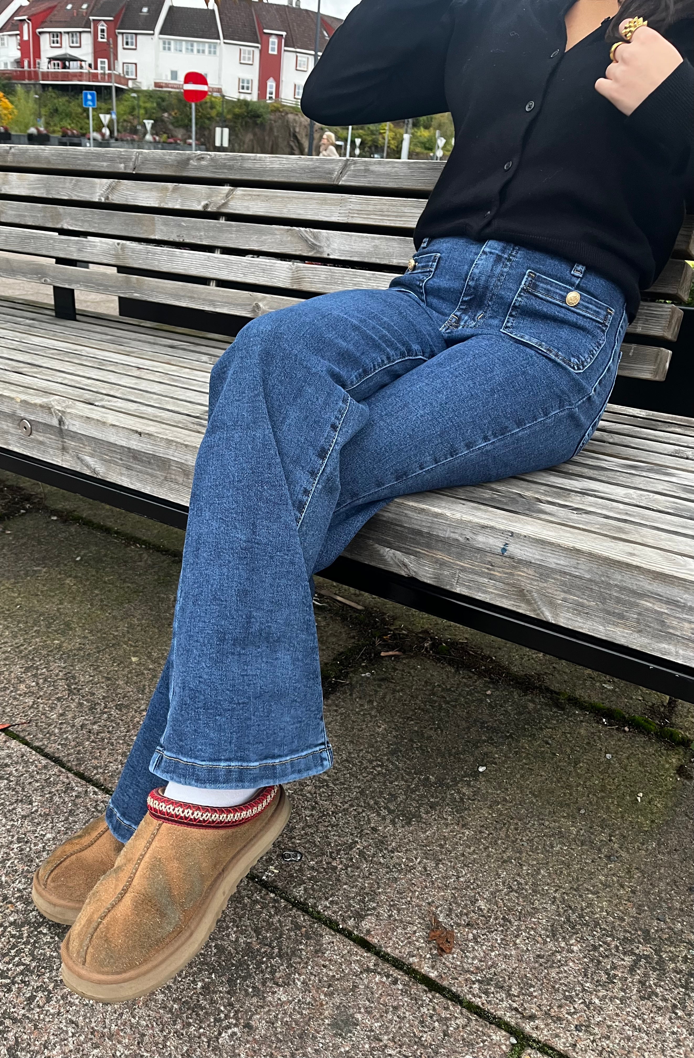 Miss Bon Jeans - Mid Blue Denim - Bukser - Helt Dilla AS