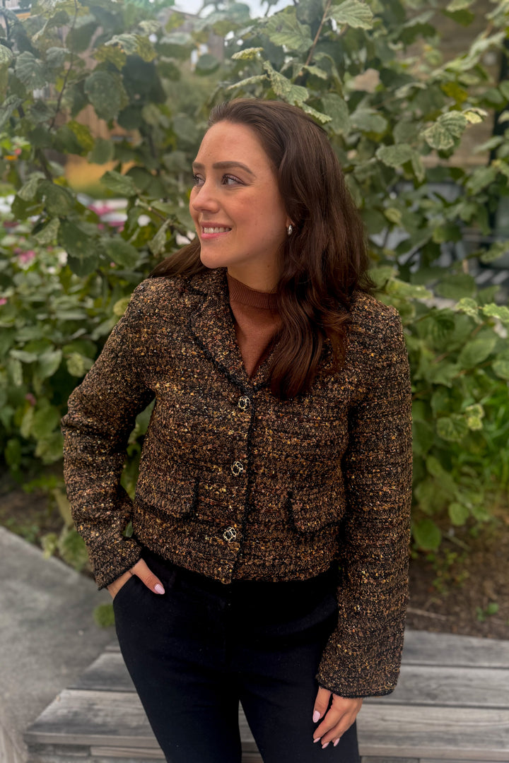 From Paris With Love - Blazer tweed brun - Yttertøy - Helt Dilla AS