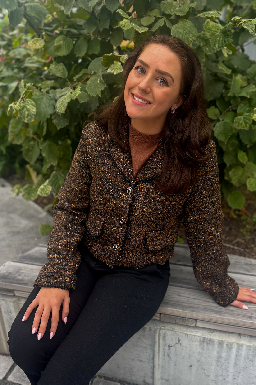 From Paris With Love - Blazer tweed brun - Yttertøy - Helt Dilla AS