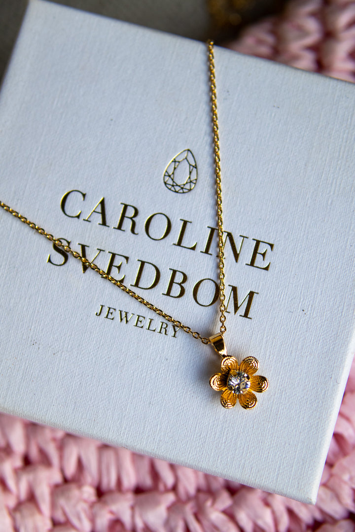 Juni Necklace gold - Crystal