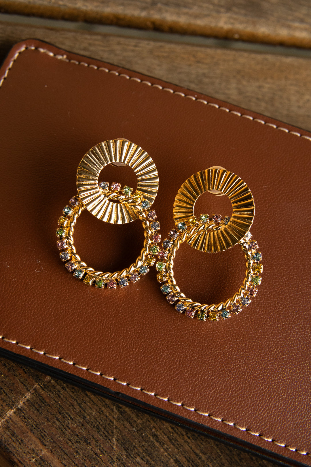 Gianna Earrings Gold - Pastel Combo - Tilbehør - Helt Dilla AS