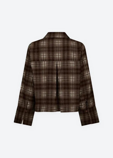 Jaylin Flannel Chech Shirt - Warm Grey - Skjorter - Helt Dilla AS