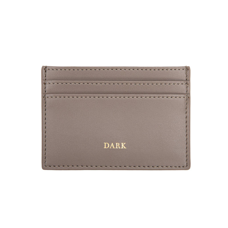 Leather Card Holder Nappa - Taupe - Tilbehør - Helt Dilla AS