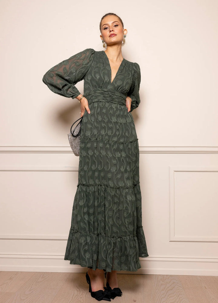 Noor Maxi Dress Luxe Green