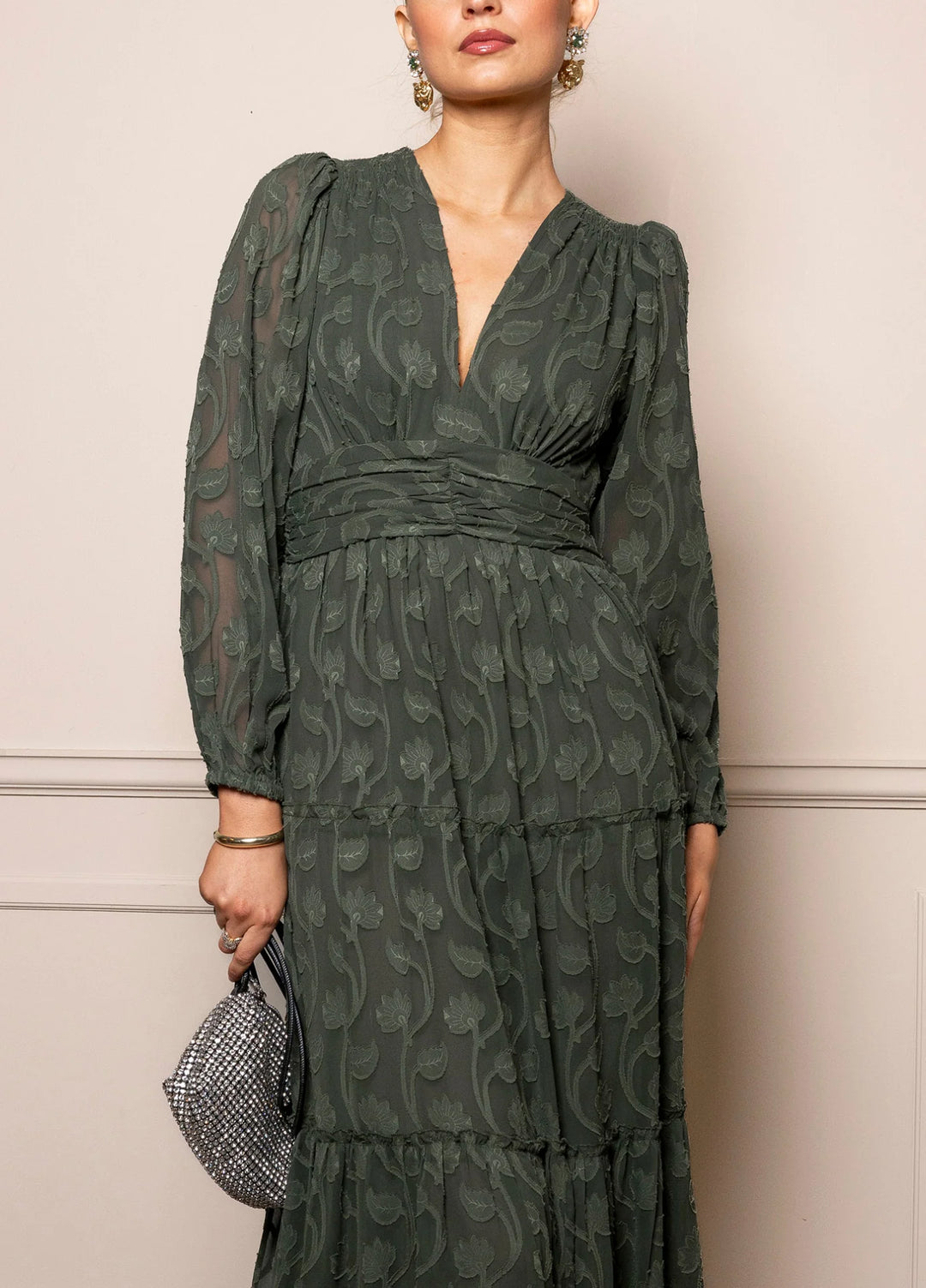 Noor Maxi Dress Luxe Green