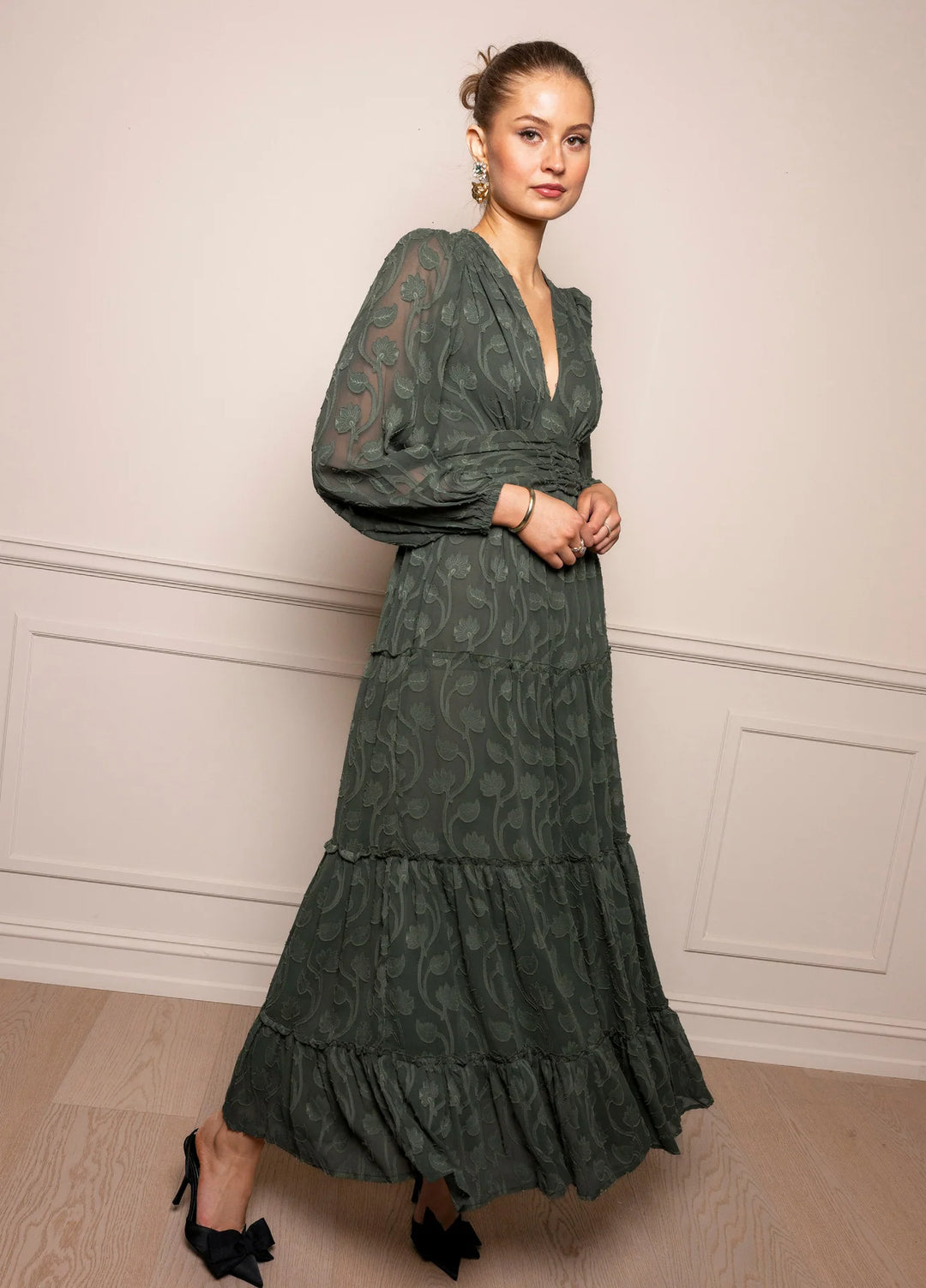 Noor Maxi Dress Luxe Green