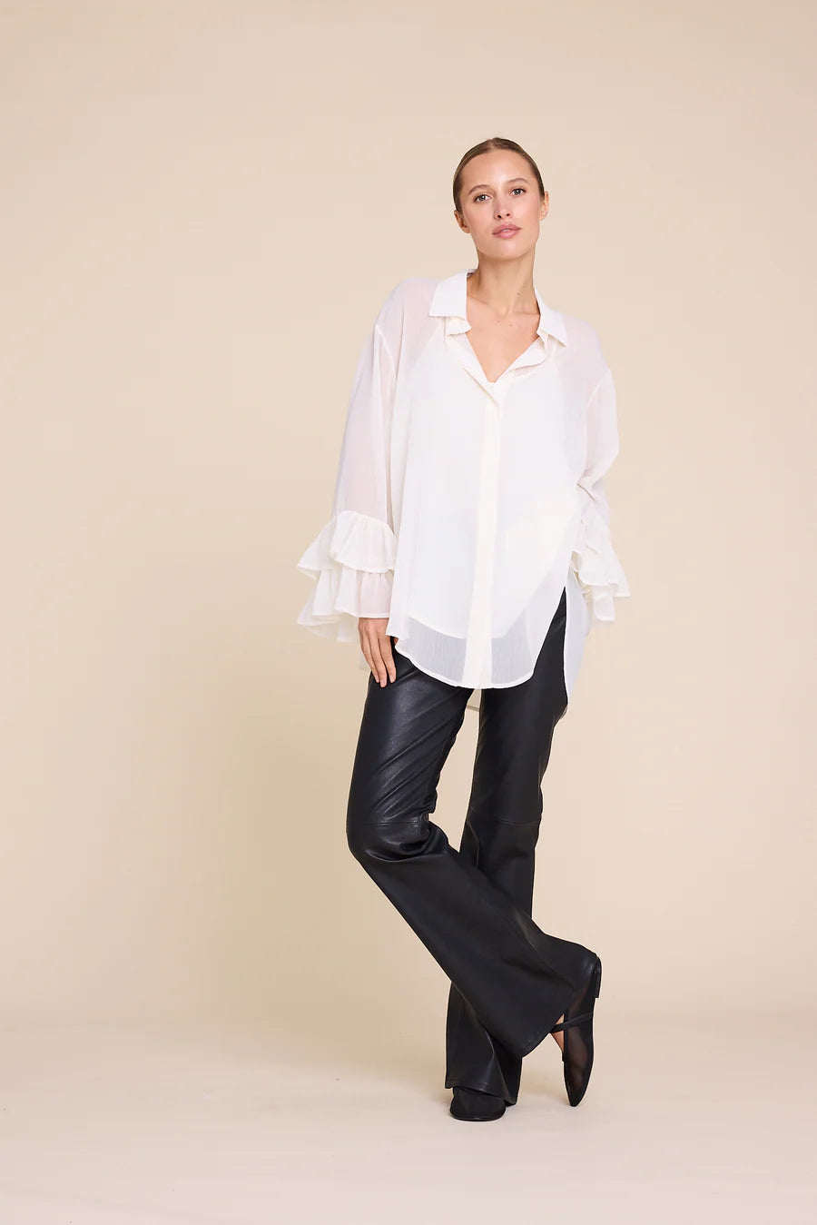 Maria Blouse - Creme - Bluser - Helt Dilla AS