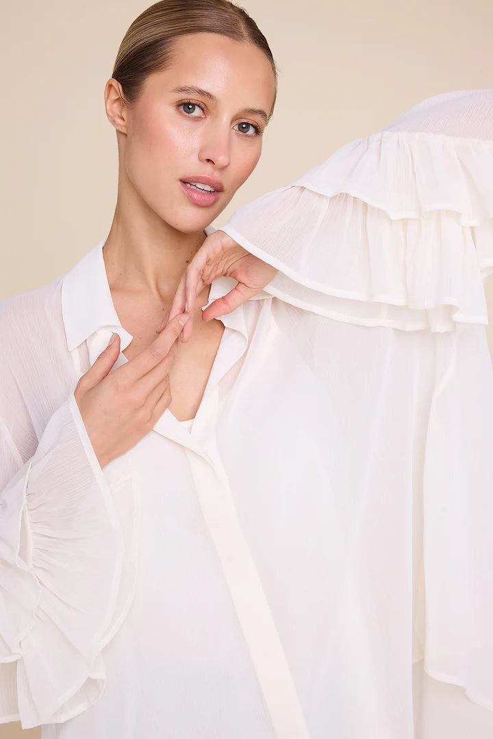 Maria Blouse - Creme - Bluser - Helt Dilla AS