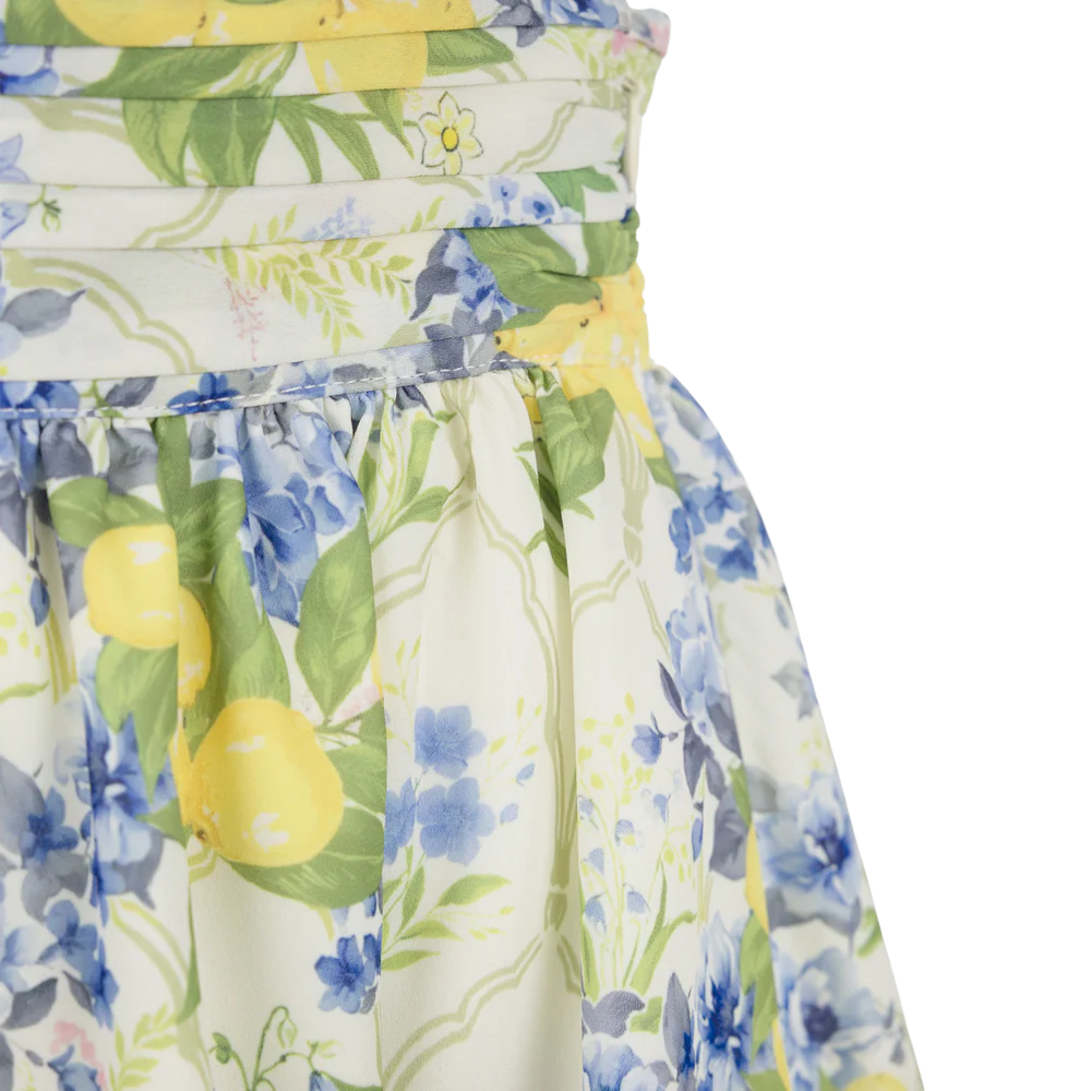 Mazia Skirt - LEMON AOP - Skjørt - Helt Dilla AS