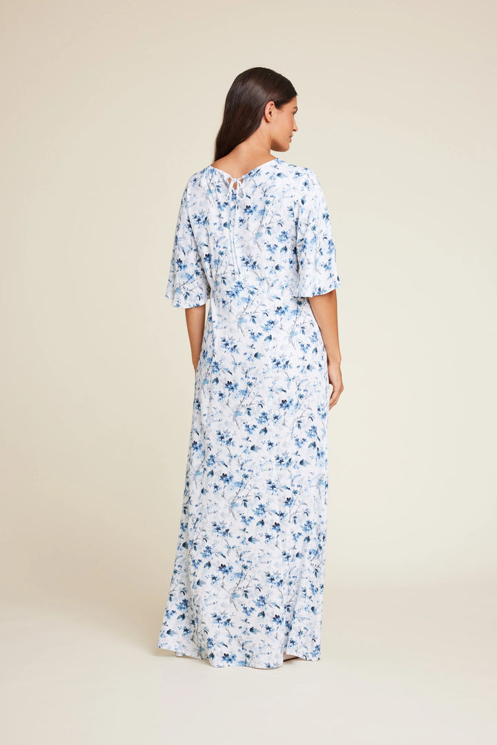 Miller flower kjole - Blue