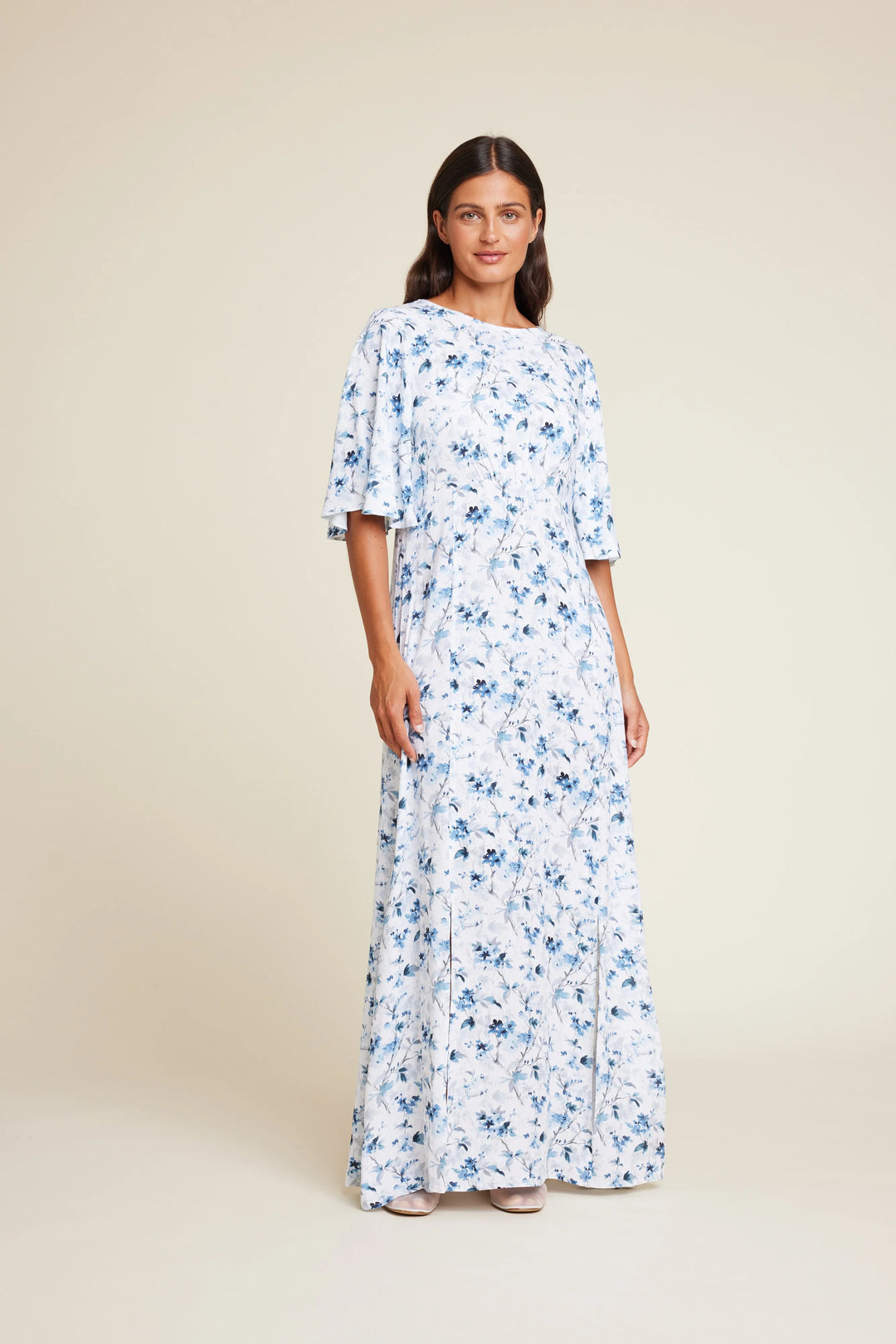Miller flower kjole - Blue