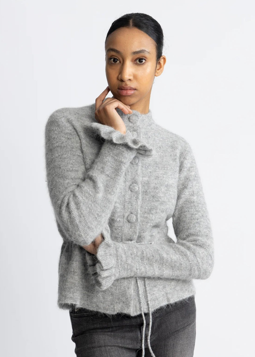 Thellis Cardigan - Lys grå - Cardigans - Helt Dilla AS