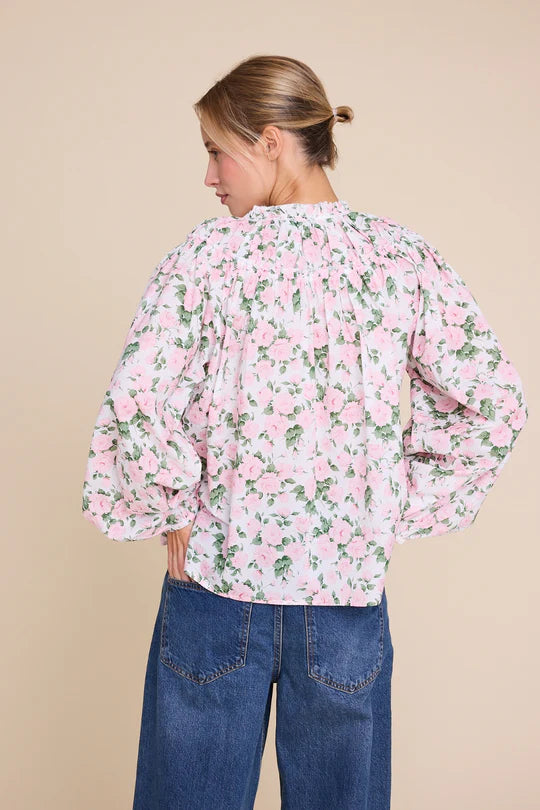 Mother Flower Blouse - Pink - Bluser - Helt Dilla AS