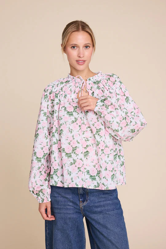 Mother Flower Blouse - Pink - Bluser - Helt Dilla AS