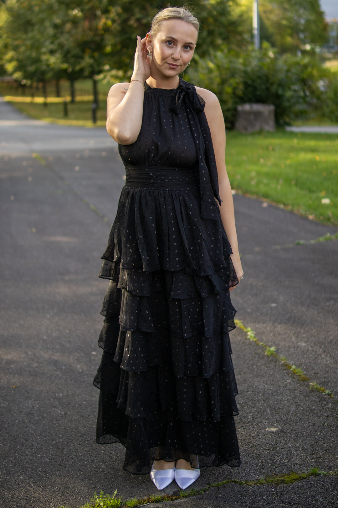 Marli Glitz Dress  - black - Kjoler - Helt Dilla AS