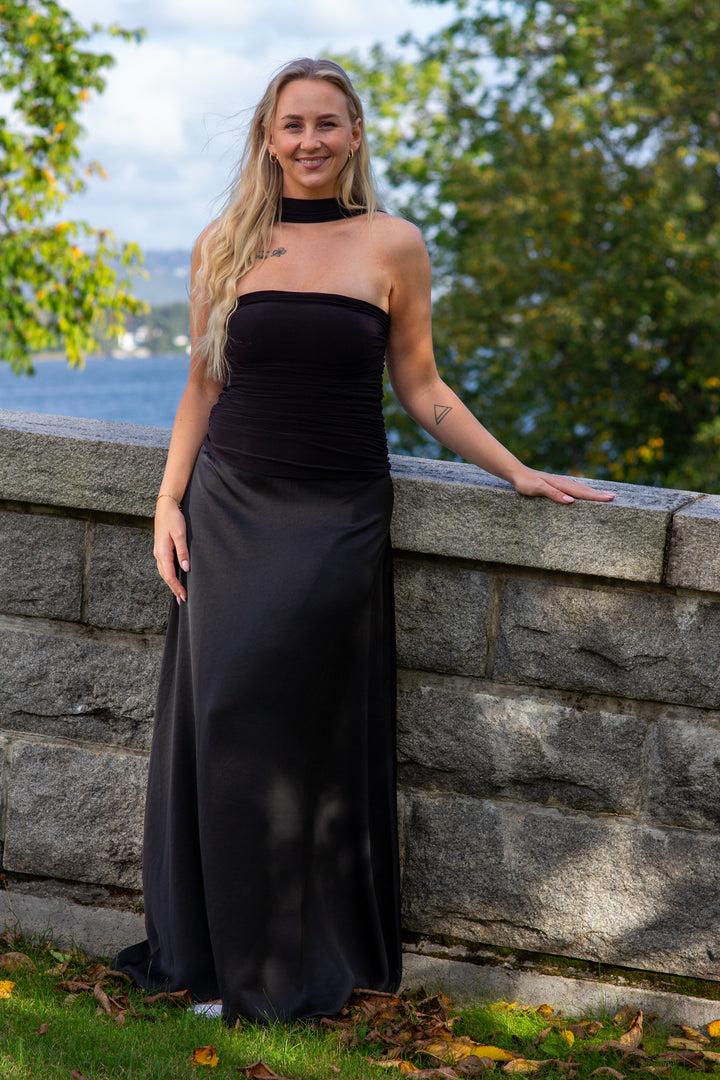 Hamina Long Dress - black - Kjoler - Helt Dilla AS