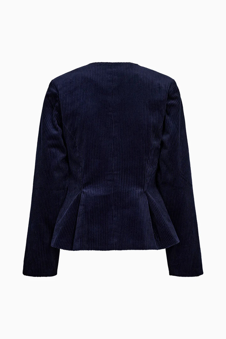 Aika Peplum Jacket Excl. Cord - Midnight Navy - Jakke - Helt Dilla AS