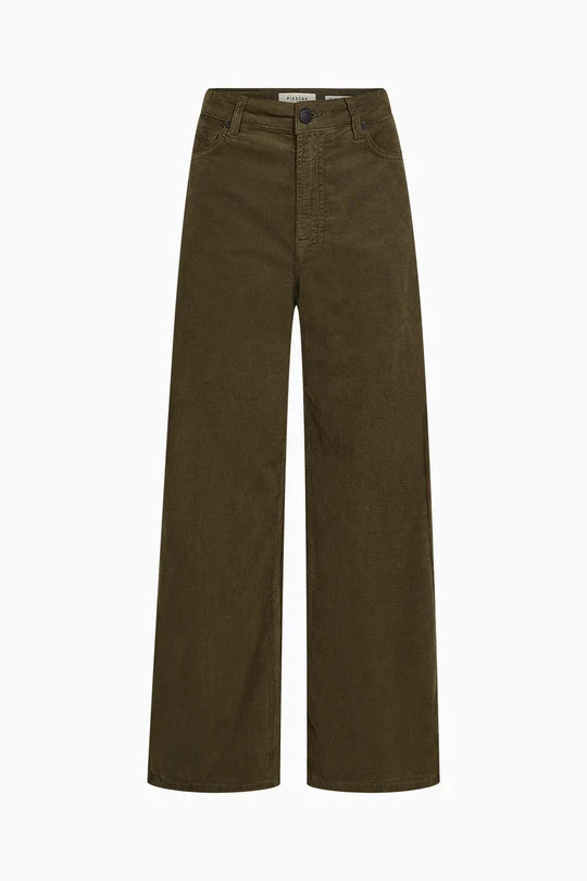Gilly Jeans Baby Cord - Dark Olive - Jeans - Helt Dilla AS