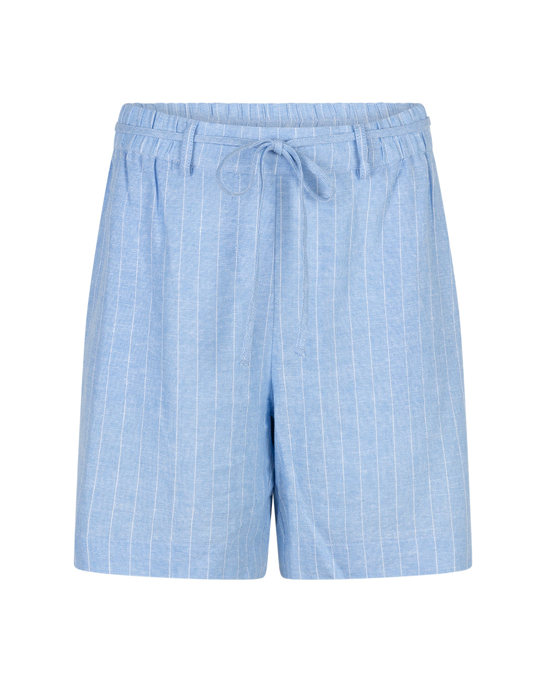 Cami Short Linen/Visco Pinstripe - Light Blue - Shorts - Helt Dilla AS