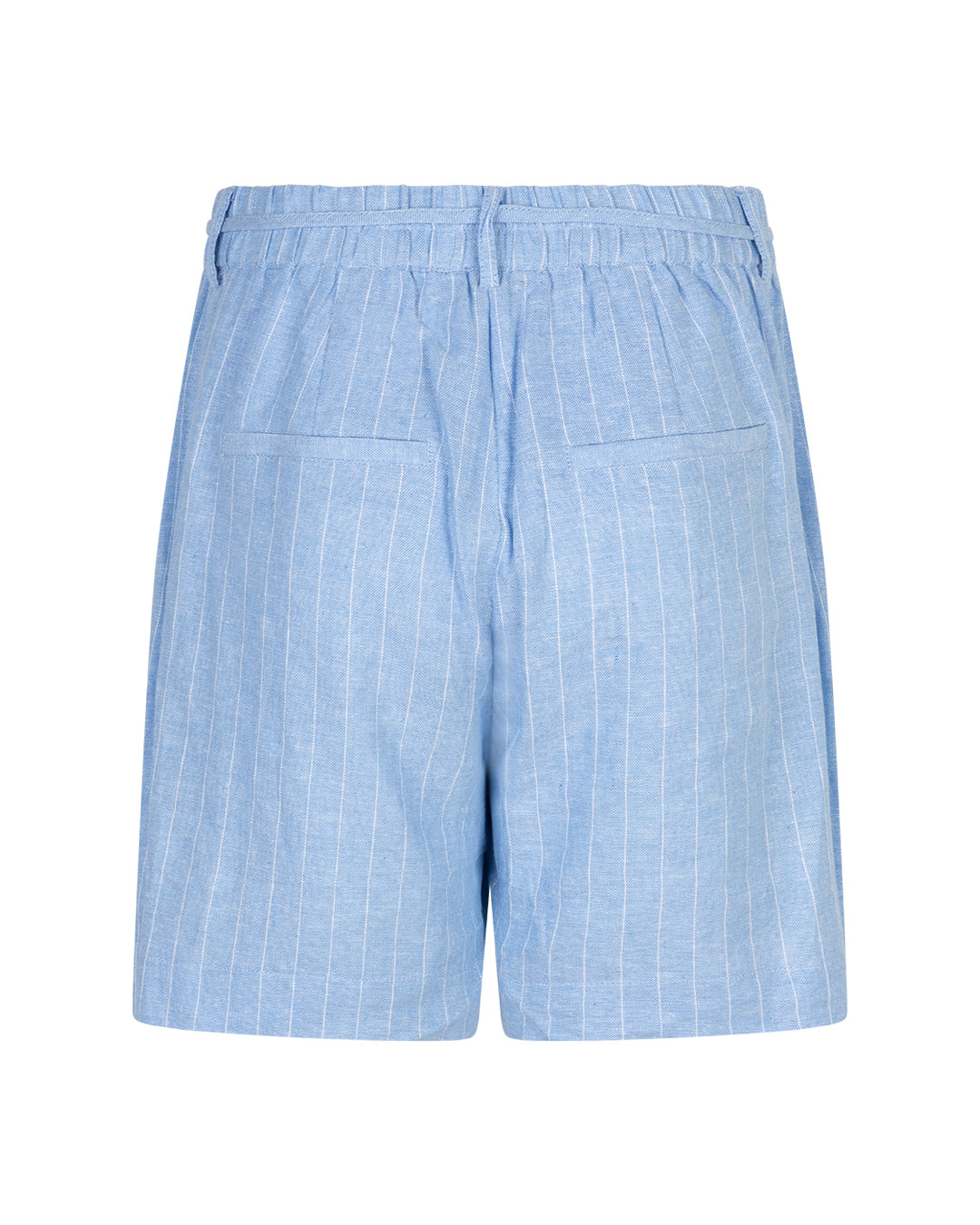 Cami Short Linen/Visco Pinstripe - Light Blue - Shorts - Helt Dilla AS
