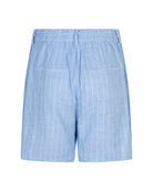 Cami Short Linen/Visco Pinstripe - Light Blue - Shorts - Helt Dilla AS