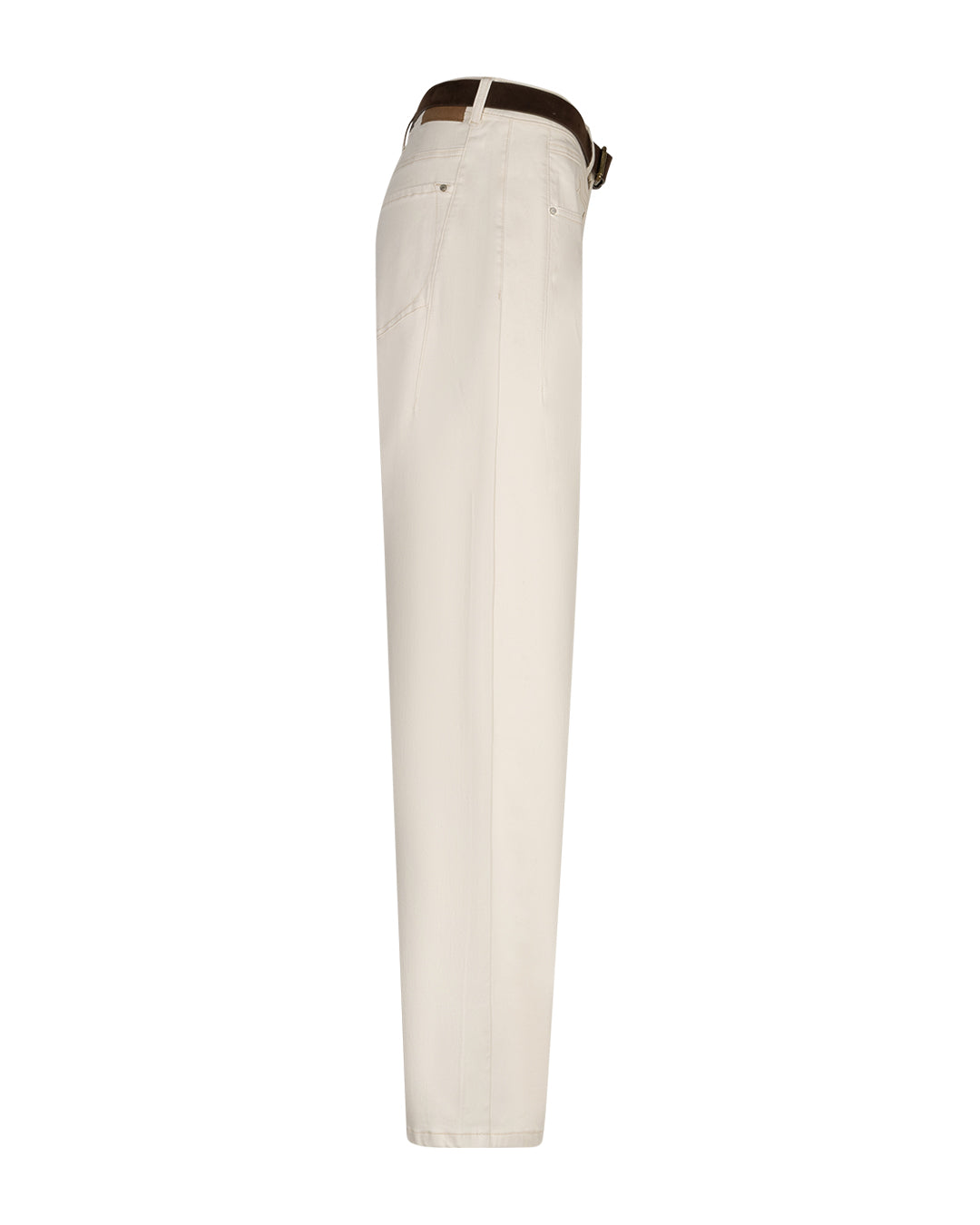 Korine & Belt Washed Twill L32 - Ecru - Bukser - Helt Dilla AS