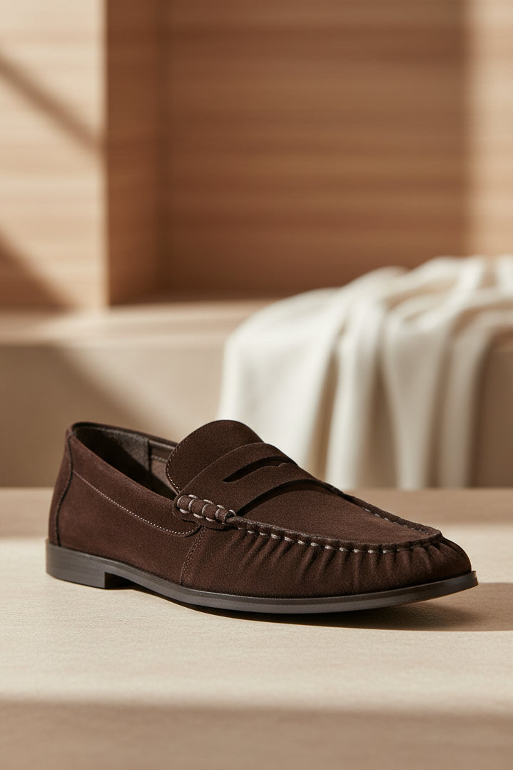 Muse Brown Suede Mokasin - Sko - Helt Dilla AS