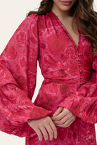 AdaIC Long Dress - Soft Rose Print - Kjoler - Helt Dilla AS