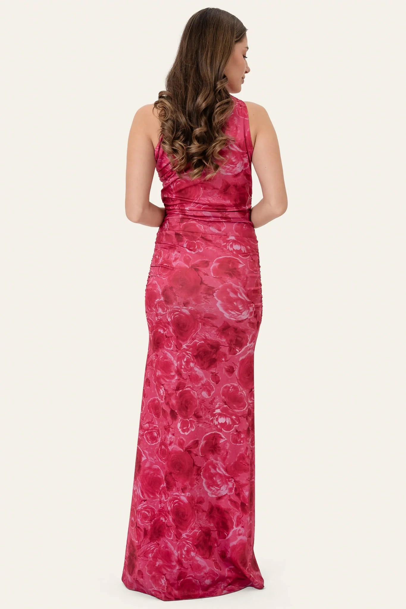 AndreaIC Maxi Dress - Soft Rose Print - Kjoler - Helt Dilla AS