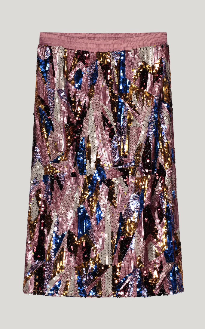 Wave sequins skirt - Multi