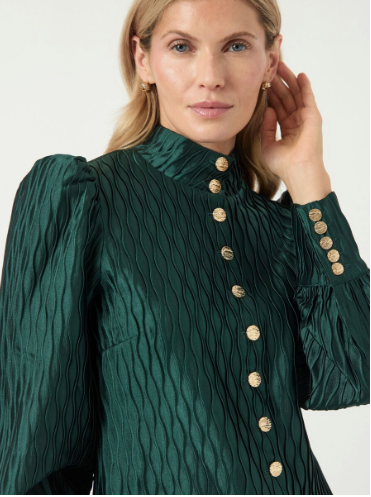 Ripple Skjorte - Grønn - Bluser - Helt Dilla AS