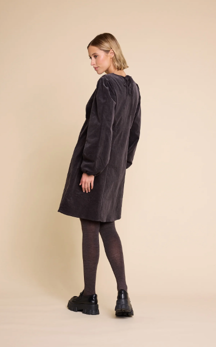 Miller Short Cord Kjole - Antracite