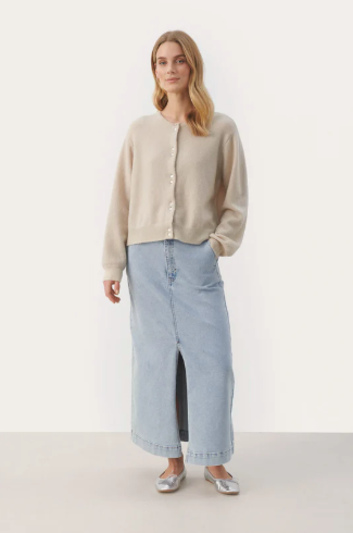 Ninell PW CA - Cardigan french oak - Cardigans - Helt Dilla AS