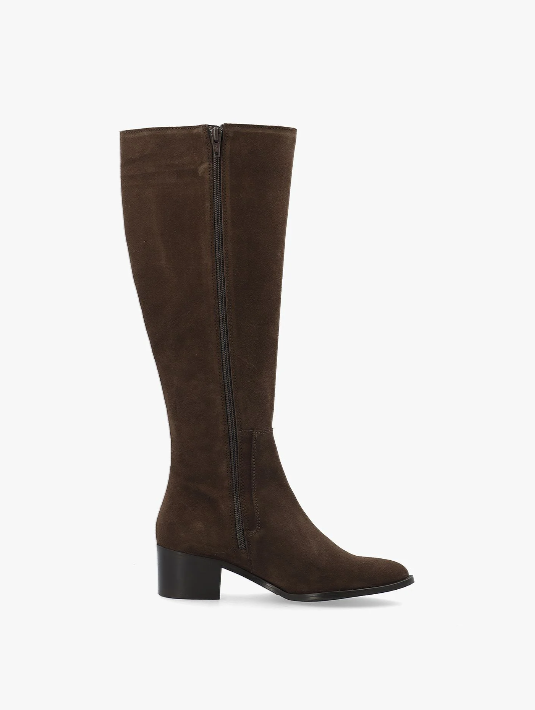 BiaCarol Chealse Knee High Boot Oily Suede - Brown