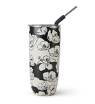Tumbler with straw 700 ml- Charcoal Bloom - Tilbehør - Helt Dilla AS