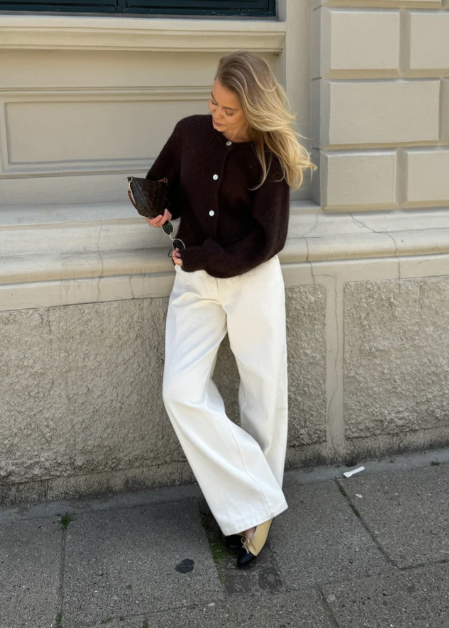 Ida Cardigan - dark brown - Cardigans - Helt Dilla AS