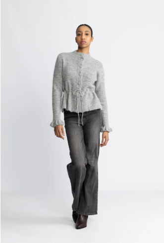 Thellis Cardigan - Lys grå - Cardigans - Helt Dilla AS