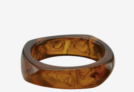 Chunky Bangle - Golden Brown - Tilbehør - Helt Dilla AS